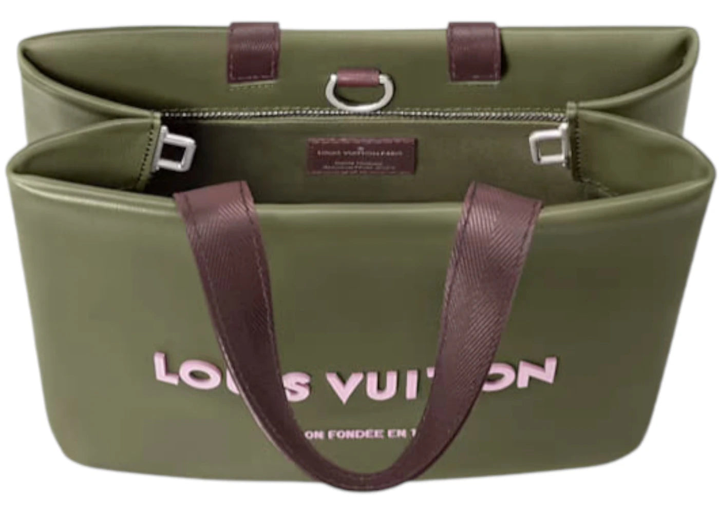 Louis Vuitton X Nigo Mini Shopper Tote Khaki Green
