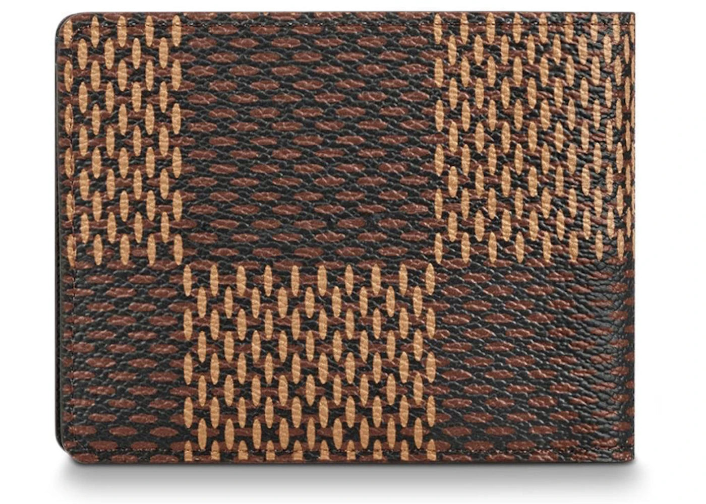 louis vuitton x nigo multiple wallet damier ebene giant brown 