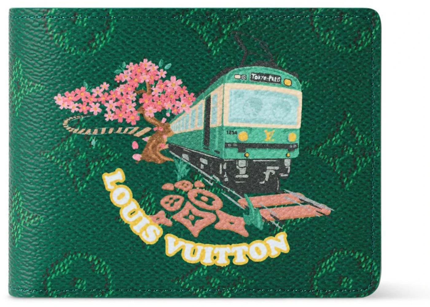Slender Machine Louis Vuitton X Nigo Slender Wallet Green – Kicks Machine