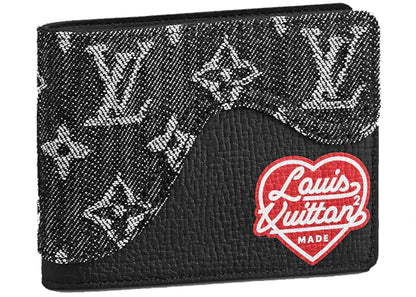Louis Vuitton X Nigo Slender Wallet Monogram Black