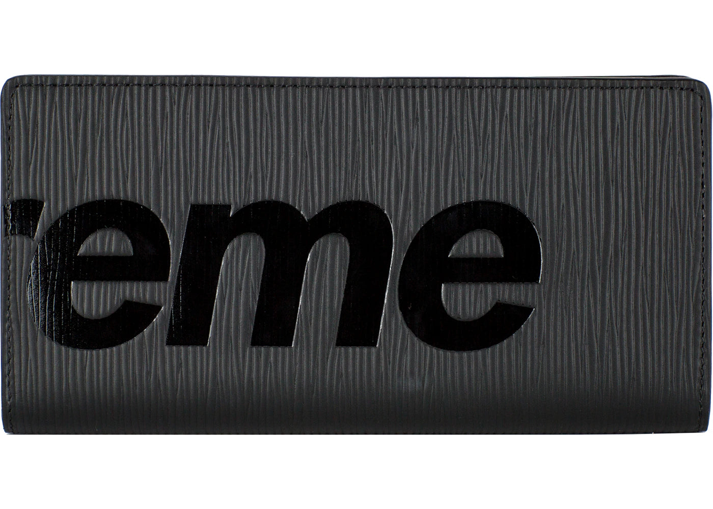 louis vuitton x supreme brazza wallet epi black 