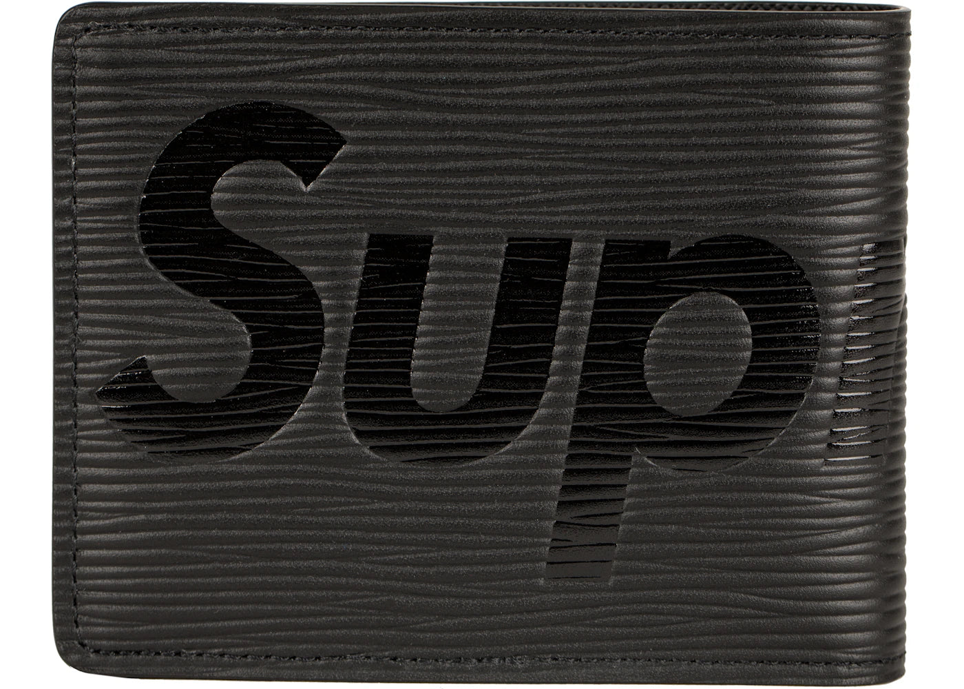 louis vuitton x supreme slender wallet epi black 