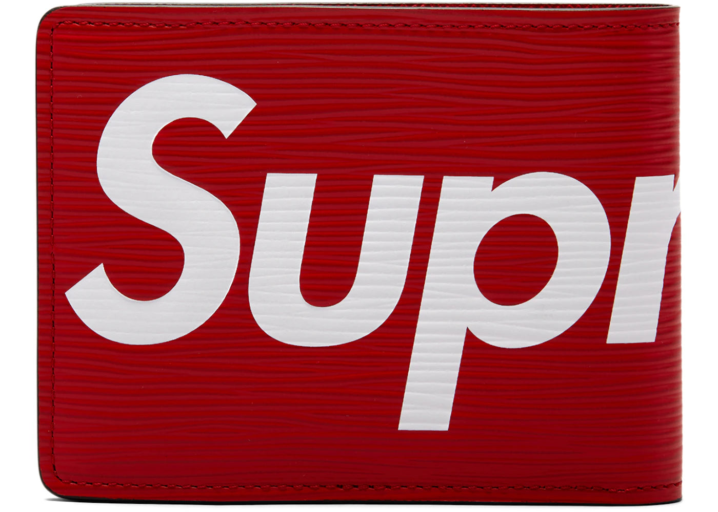 Louis Vuitton X Supreme Slender Wallet Epi Red One Size