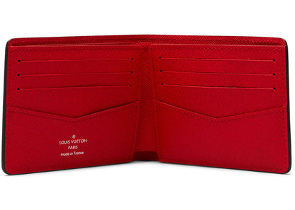 louis vuitton x supreme slender wallet epi red 