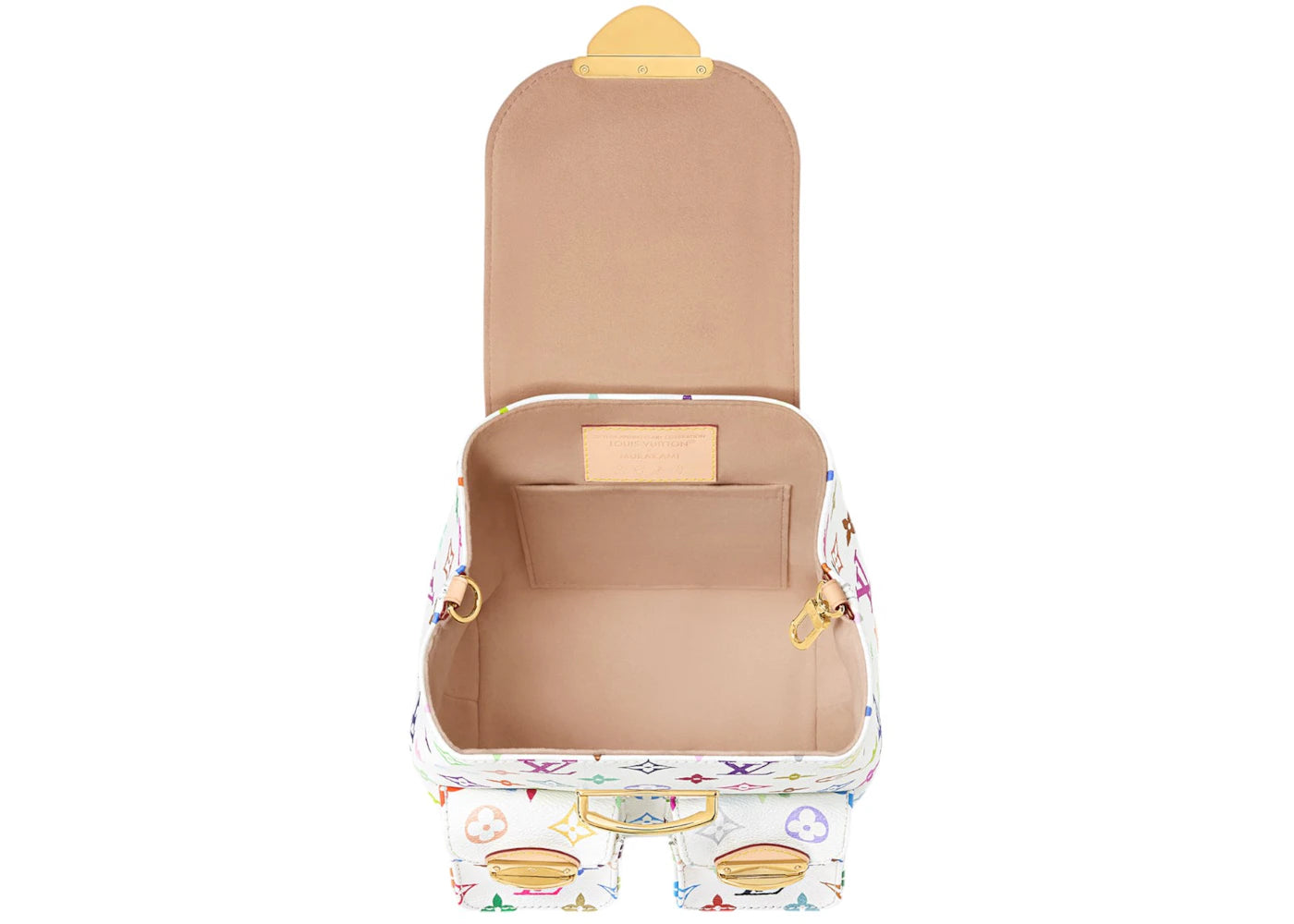 louis vuitton x takashi murakami venice backpack white multicolored 