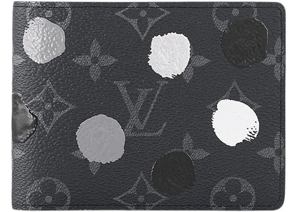 Louis Vuitton X Yayoi Kusama Multiple Wallet Monogram Eclipse Black/Silver