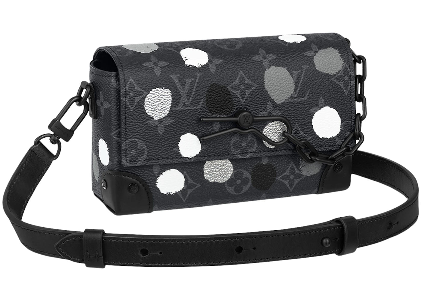 Louis Vuitton X Yayoi Kusama Steamer Wearable Wallet Monogram Eclipse Black/Silver