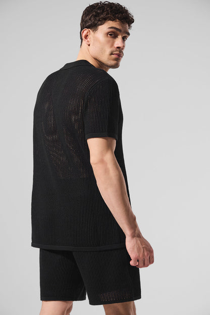 Alo Yoga Open-Knit Polo