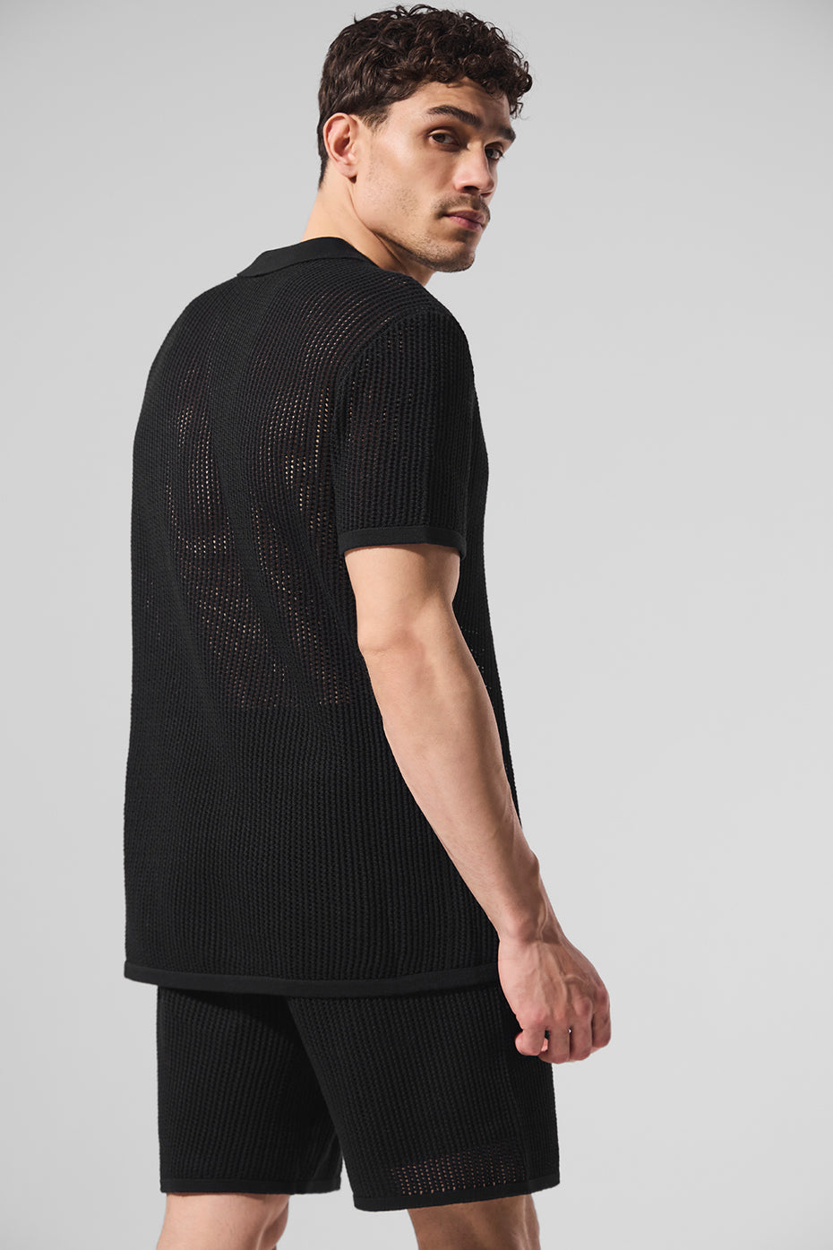 Alo Yoga Open-Knit Polo
