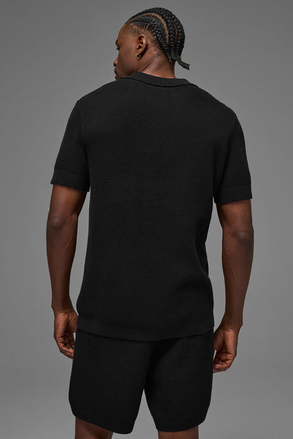 Alo Yoga Sports Club Sweater Knit Polo
