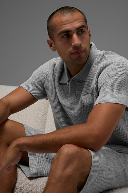 Alo Yoga Sports Club Sweater Knit Polo