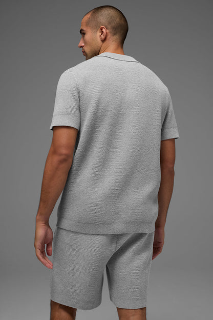 Alo Yoga Sports Club Sweater Knit Polo