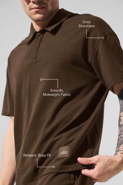 Alo Yoga Double Take Short Sleeve Polo