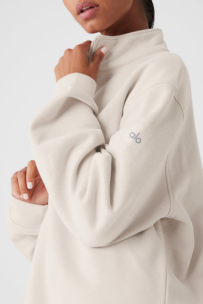 Alo Yoga Women'S Renown Heavy Weight 1/4 Zip