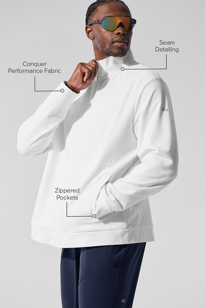 Alo Yoga Conquer Max Mock Neck Full Zip