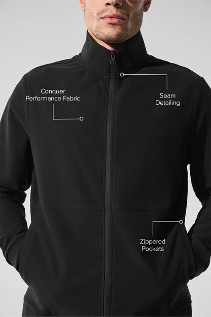 Alo Yoga Conquer Max Mock Neck Full Zip