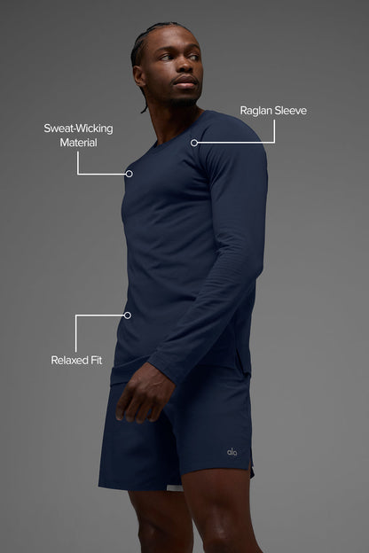 Alo Yoga Alo Vapor Crewneck Long Sleeve