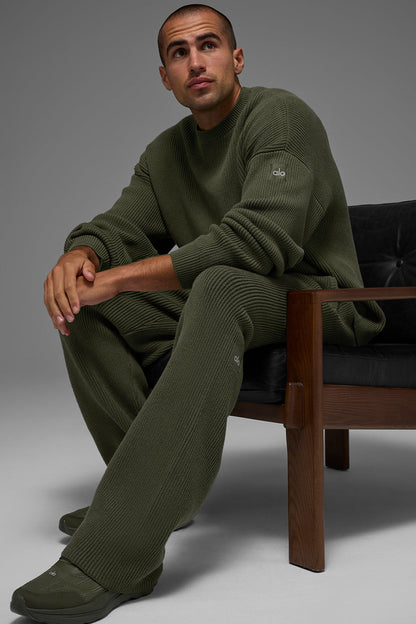 Alo Yoga Domain Rib Knit Crew Sweater