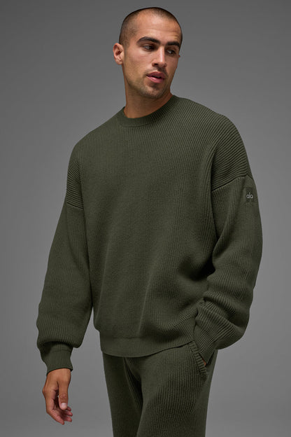 Alo Yoga Domain Rib Knit Crew Sweater