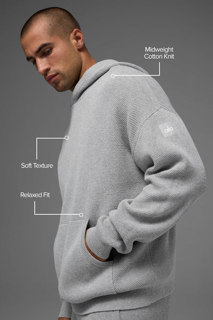 Alo Yoga Sports Club Sweater Knit Hoodie