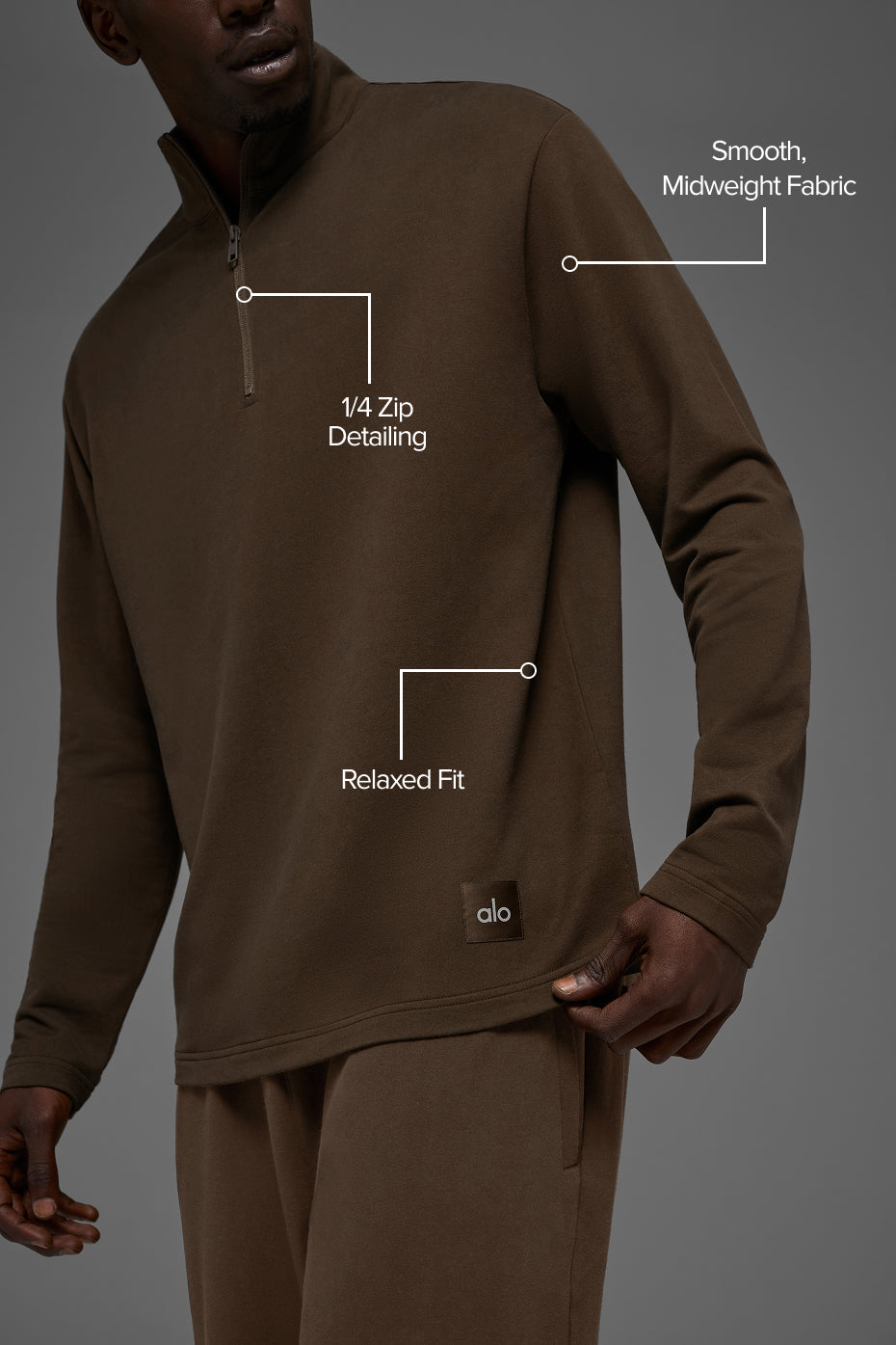Alo Yoga Double Take Long Sleeve 1/4 Zip