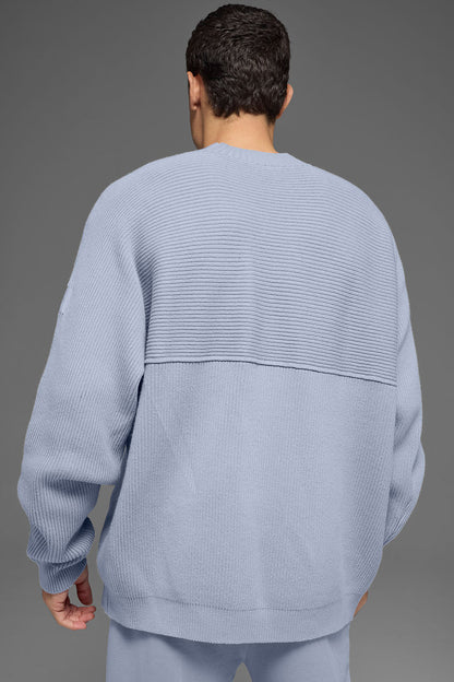 Alo Yoga Domain Shift Rib Knit Sweater Crew