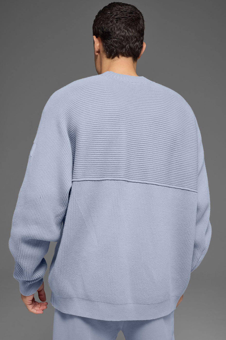 Alo Yoga Domain Shift Rib Knit Sweater Crew