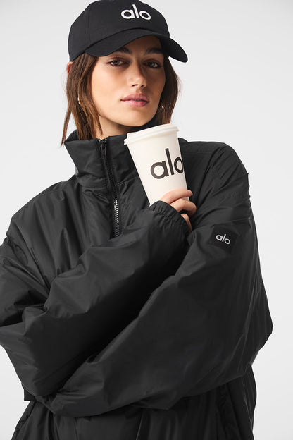 Alo Yoga Women'S Latitude Light Weight 1/2 Zip Pullover Jacket