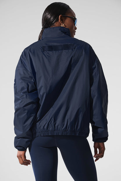 Alo Yoga Women'S Latitude Light Weight 1/2 Zip Pullover Jacket