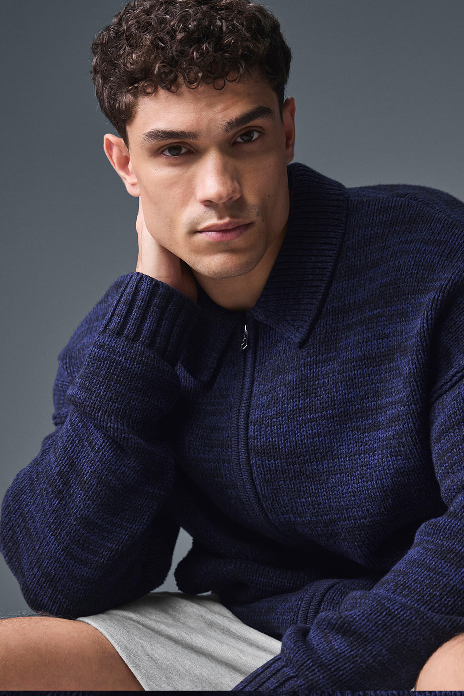 Alo Yoga Heritage Full Zip Sweater