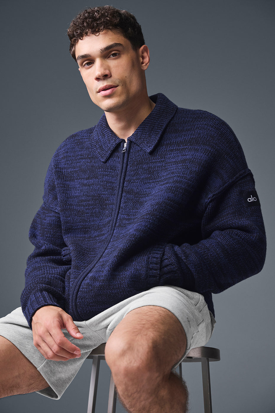 Alo Yoga Heritage Full Zip Sweater