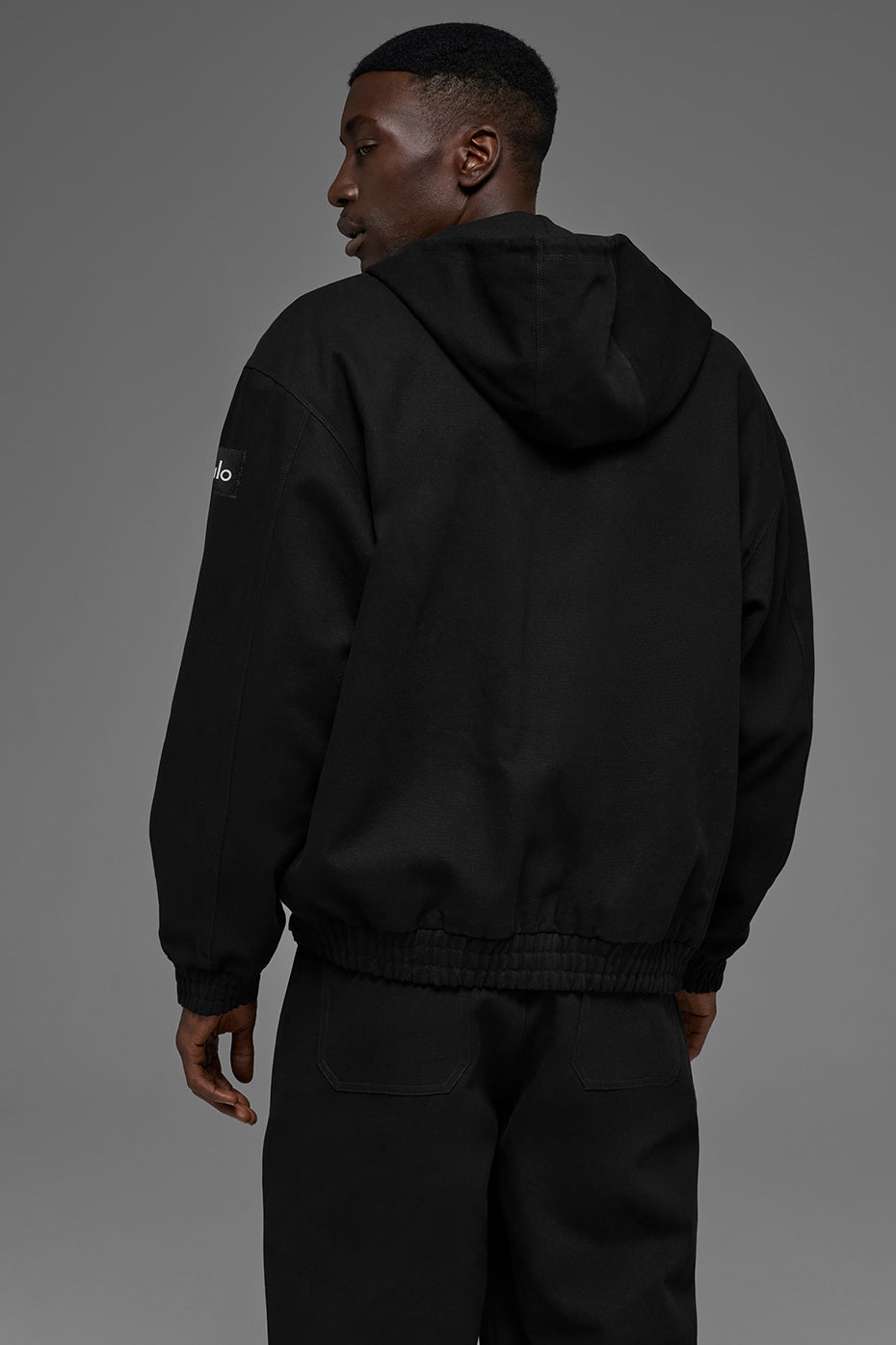 Alo Yoga Cotton Canvas Full Zip Hoodie