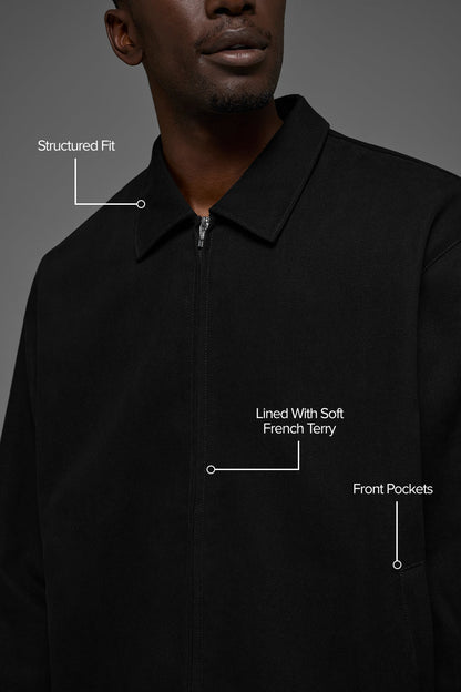 Alo Yoga Cotton Canvas Coaches Jacket