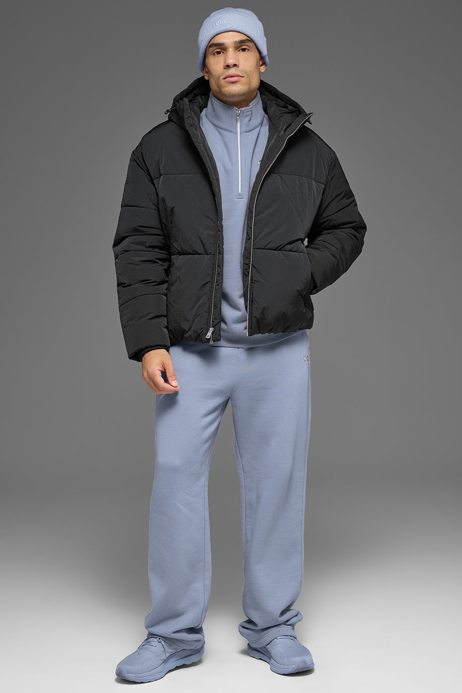Alo Yoga Crinkle Nylon Hooded Stage Puffer