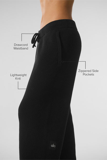 Alo Yoga Women'S Domain Rib Knit Sweatpant