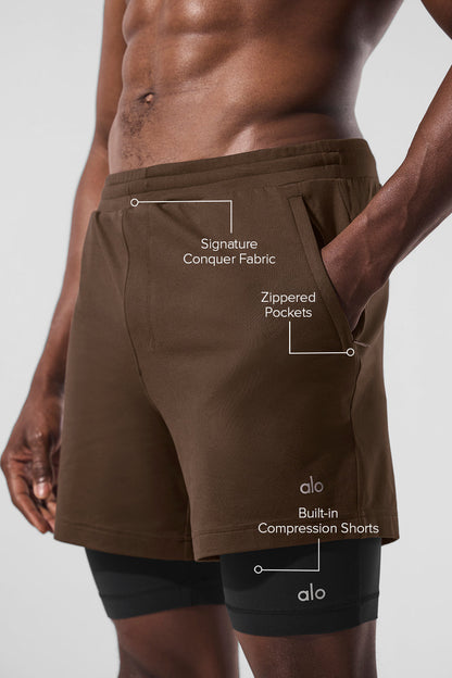 Alo Yoga Conquer React 2-In-1 Performance Short