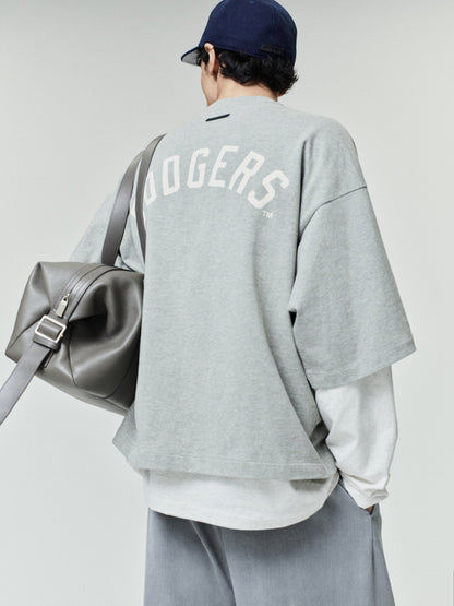 Essentials Dodgers Merch Tee Concrete Heather