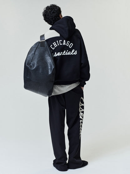 Essentials White Sox Raglan Half Zip Sport Hoodie Black