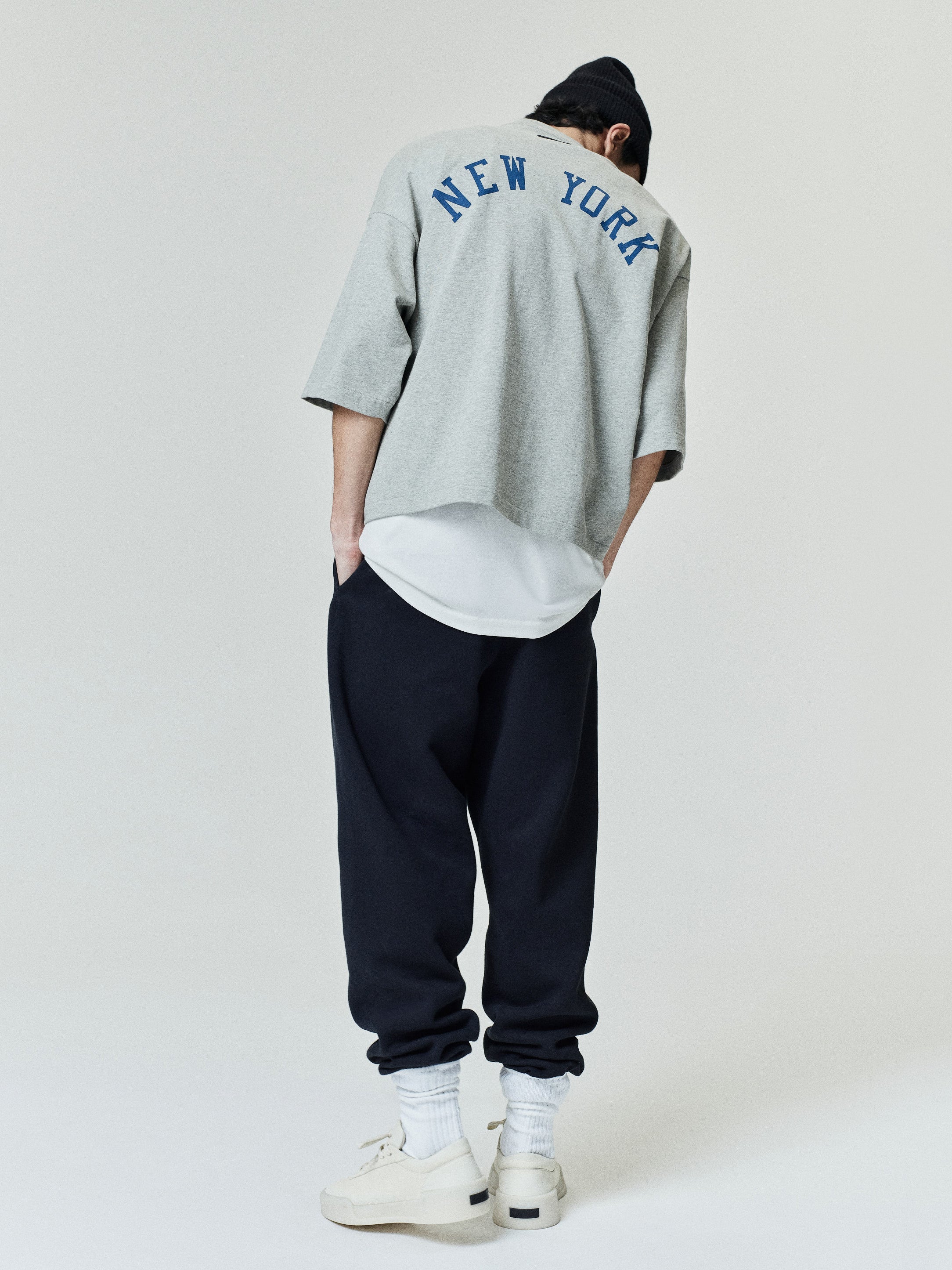 Essentials Mets Merch Tee Concrete Heather