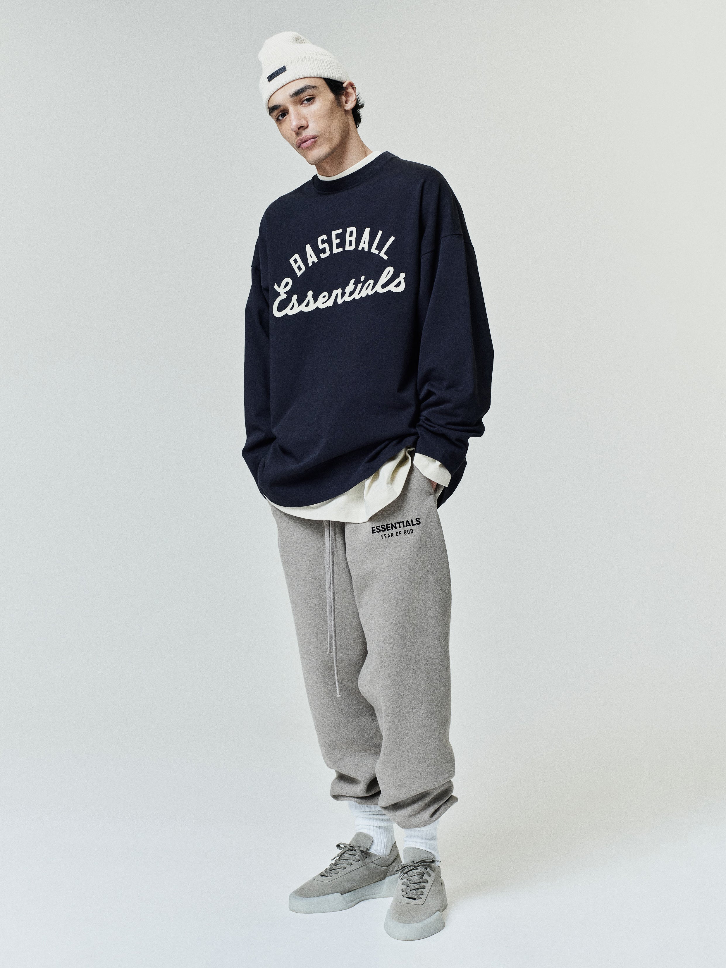 Essentials Mlb Boxy Long Sleeve Tee Black