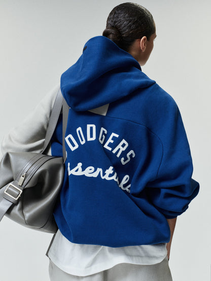 Essentials Dodgers Raglan Half Zip Sport Hoodie Estate Blue/ Seal