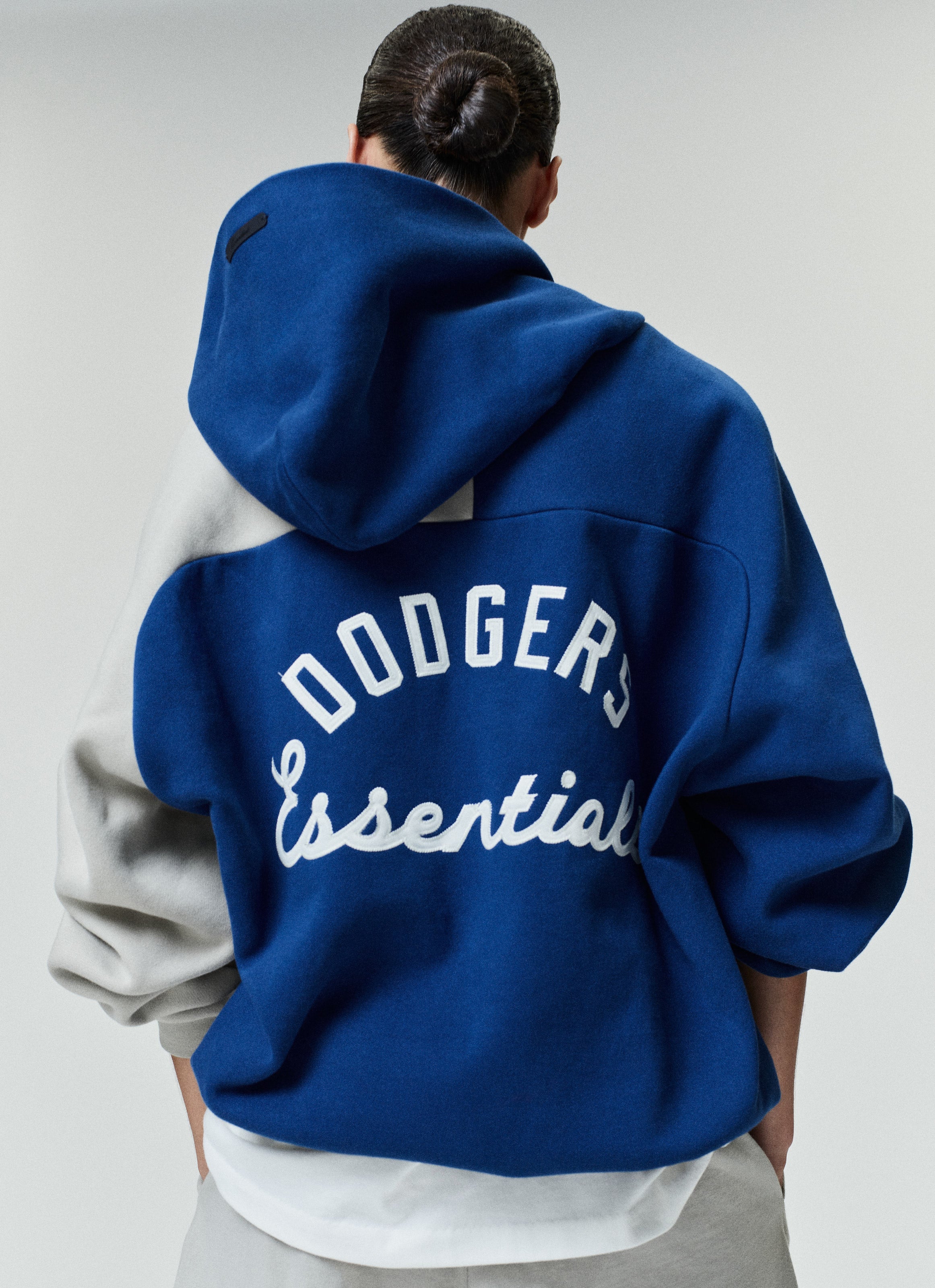Essentials Dodgers Raglan Half Zip Sport Hoodie Estate Blue/ Seal