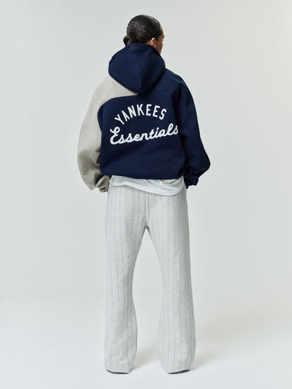 Essentials Yankees Raglan Half Zip Sport Hoodie Dark Sapphire/ Overland