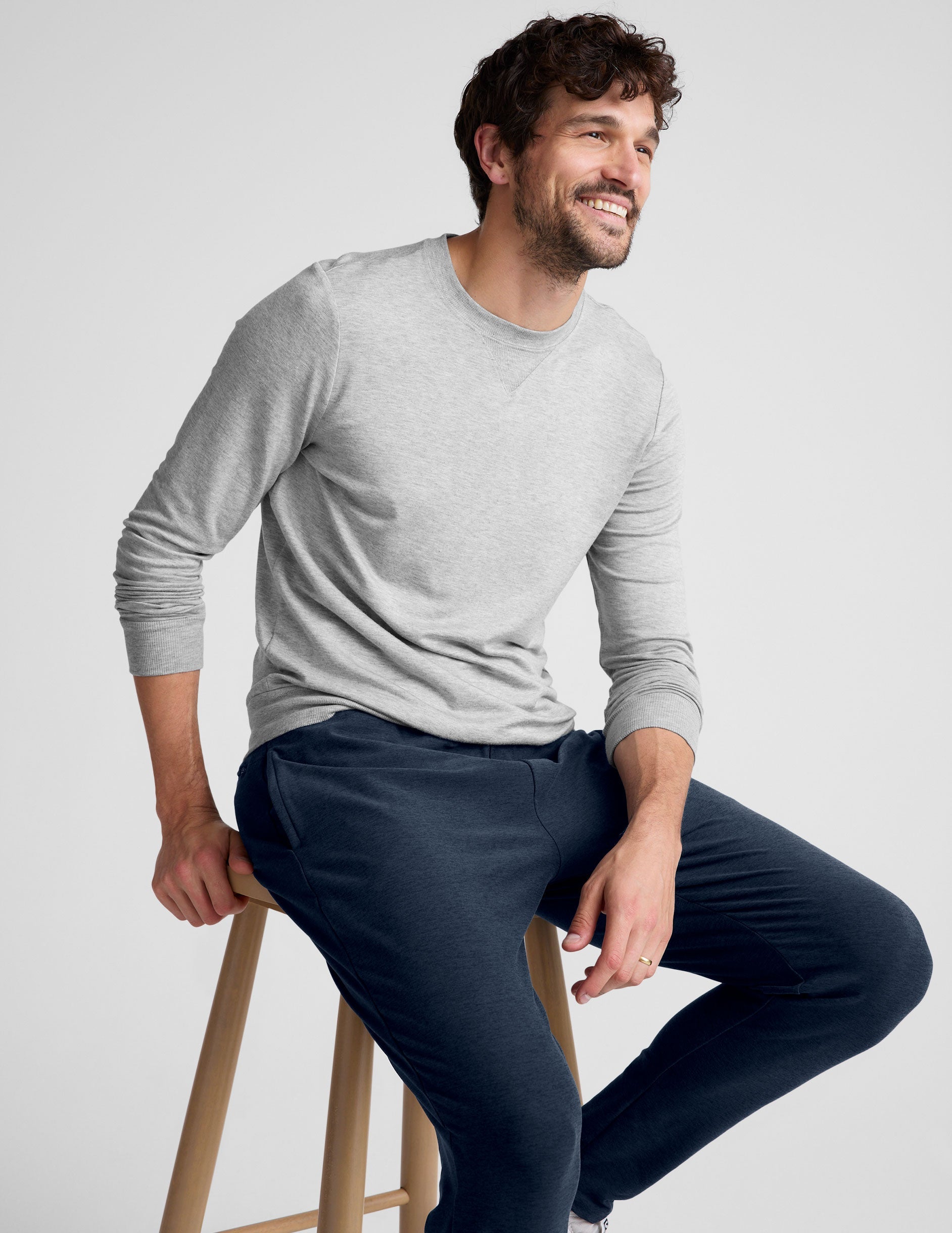 Beyond Yoga Always Beyond Mens Crew Pullover