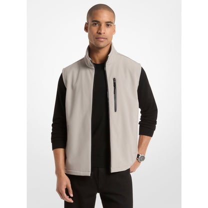 Michael Kors Zip-Up Vest PEARL GREY