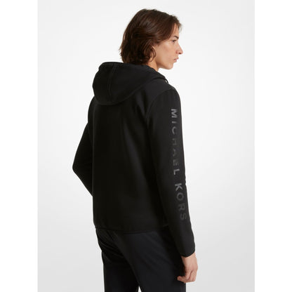 Michael Kors Galway Quilted Mixed-Media Jacket BLACK