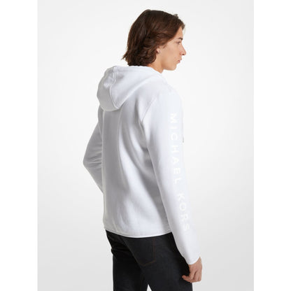 Michael Kors Galway Quilted Mixed-Media Jacket WHITE