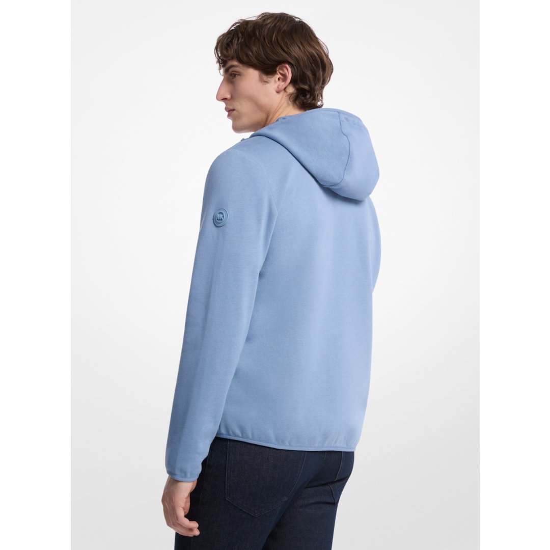 Michael Kors Galway Quilted Mixed-Media Jacket CHAMBRAY