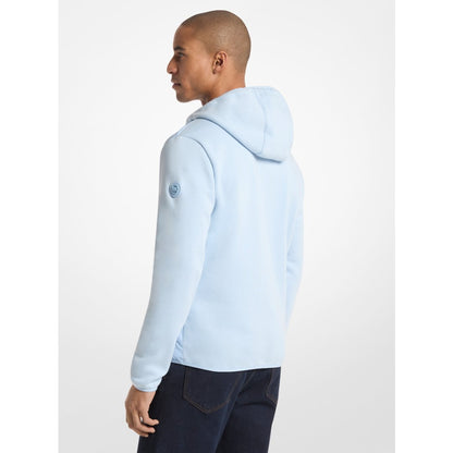 Michael Kors Galway Quilted Mixed-Media Jacket PALE BLUE