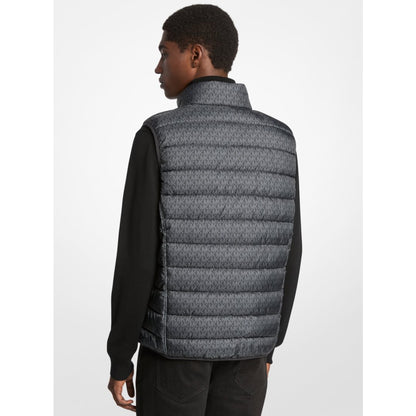 Michael Kors Abbou Signature Logo Reversible Vest BLACK